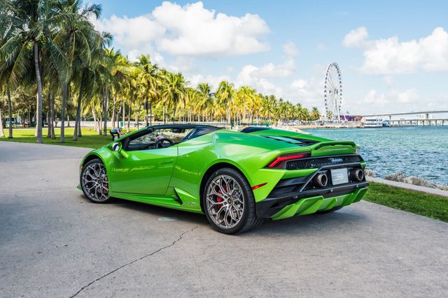 Luxury Car Rentals in Miami | Lamb Evo Green 2021